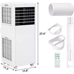 Tragbare Klimaanlage mit 8K BTU – 3-in-1-Kühlung, Entfeuchtung und Ventilator für 350 sq ft mit Schlafmodus und 1 Jahr Garantie
