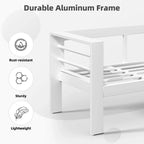 AECOJOY 7-częściowy aluminiowy zestaw mebli tarasowych do wypoczynku na świeżym powietrzu
