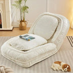 Fauteuil-canapé relax, 5 positions réglables, s’assoit, dort, se plie, idéal pour la chambre ou le salon