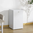 Mini-koelkast van 3,2 kubieke voet met vriezer, compacte koelkast met één deur en instelbare thermostaat voor de slaapkamer