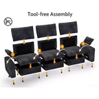 Modulares Cord-Sofaelement von Dyonery mit abnehmbaren, waschbaren Bezügen