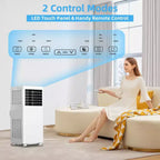 Tragbare Klimaanlage mit 8K BTU – 3-in-1-Kühlung, Entfeuchtung und Ventilator für 350 sq ft mit Schlafmodus und 1 Jahr Garantie