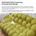 2-istuttava kuplamainen kaareva löhösohva, hunajakennokuvioinen 3D-kangaspäällinen, olohuoneeseen, salonkiin tai asuntoon