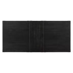 Tavolo da pranzo rettangolare Morland – Nero vintage, base a cavalletto, 6 posti a sedere