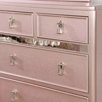 Cassettiera Coleman a 7 cassetti – Finitura oro rosa, 162 cm di larghezza, per camera da letto