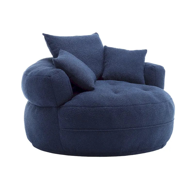 Runder Loungesessel – Weiß/Blau/Grau/Gelb/Orange/Rosarot/Marineblau/Grün, Sitzplatz für eine oder zwei Personen