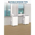 Tragbare Klimaanlage mit 15.000 BTU, 3-in-1-Klimagerät mit Luftentfeuchter und Ventilator, Schlafmodus, Fernbedienung und LED-Panel, kühlt 850 sq. ft., leise