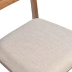 5-teiliges Esszimmerset aus Massivholz, 47L (1 Tisch + 4 Stühle mit Sprossenlehne)