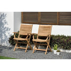 Juego de comedor extensible para patio de 13 piezas Amazonia Teak Sessa - 13 piezas