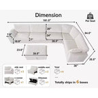 Modulares Cord-Sofaelement von Dyonery mit abnehmbaren, waschbaren Bezügen