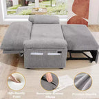 Sofá cama convertible 3 en 1 Dyonery, sofá cama extraíble con respaldo ajustable