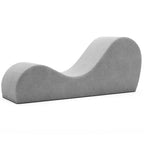 Avana elegante chaise longue voor yoga - Gemaakt in de VS - Ideaal voor stretchen, ontspanning, sporten en meer, 60D x 18W x 26H inch, lichtgrijs