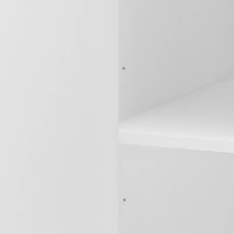 Armario ropero alto de 70,87 pulgadas con 8 puertas y gran capacidad, barra para colgar, estantes ajustables y puertas decorativas de ratán