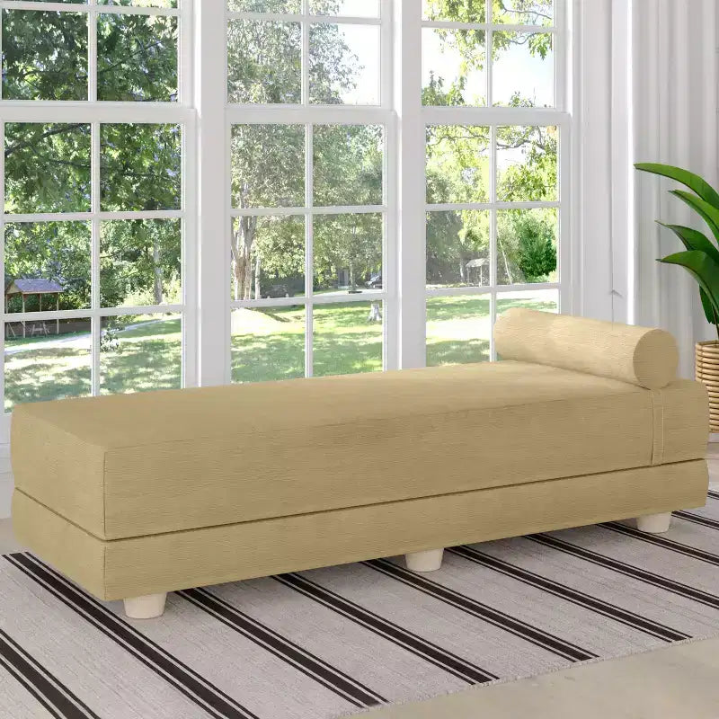 Päivävuode / ulosvedettävä queen-size-vuodesohva – mikrosametti