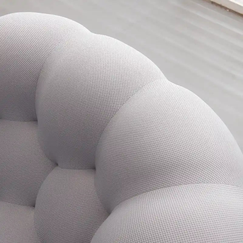 2-istuttava kuplamainen kaareva löhösohva, hunajakennokuvioinen 3D-kangaspäällinen, olohuoneeseen, salonkiin tai asuntoon