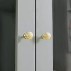 Dispensa da cucina indipendente Whisen alta 71', grande mobile contenitore per sala da pranzo con credenza e buffet a 6 ante, ripiani regolabili