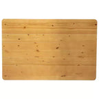 Mesa de comedor rústica Flash Furniture de pino macizo, rectangular, de 46 x 30