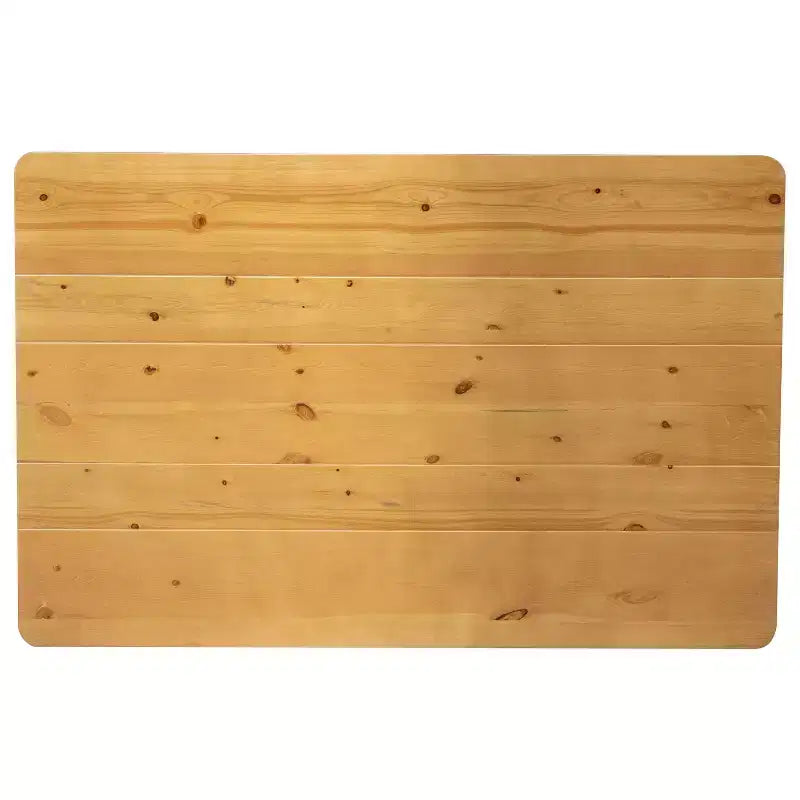 Mesa de comedor rústica Flash Furniture de pino macizo, rectangular, de 46 x 30