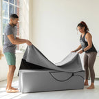 Chaise longue convertibile Avana Kami / poltrona per yoga e massaggi - pouf 2-in-1 con poltrona lounge da yoga ripiegabile estraibile nascosta, microvelluto - N/A