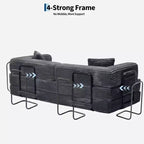 80.7 καναπές-κρεβάτι 5-σε-1 Convertible Sleeper - Κοτλέ, 1200 lbs, Χωρίς συναρμολόγηση