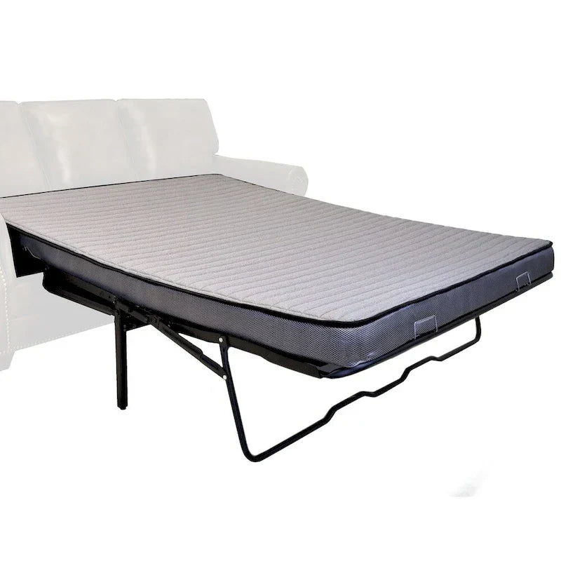 Divano letto Rancho in tessuto effetto pelle scamosciata marrone rustico - 37 x 86 x 40