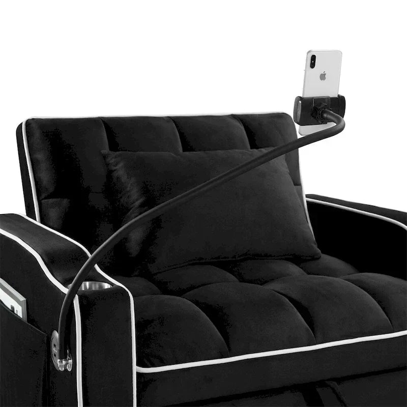 Verwandelbarer Schlafsessel und Schlafsofa, verstellbarer ausziehbarer Schlafsessel