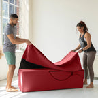 Chaise longue convertibile Avana Kami / poltrona per yoga e massaggi - pouf 2-in-1 con poltrona lounge da yoga ripiegabile estraibile nascosta, microvelluto - N/A
