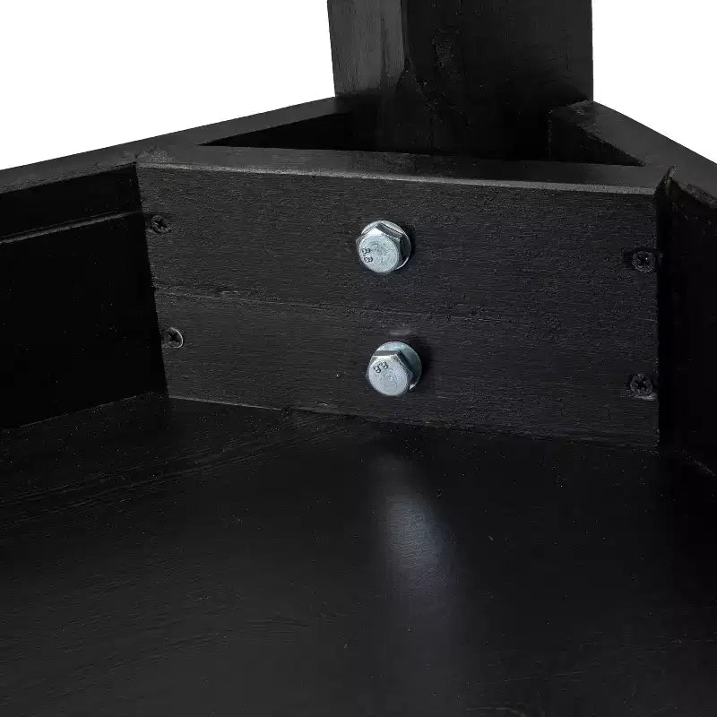 Mesa de comedor rústica Flash Furniture de pino macizo, rectangular, de 46 x 30