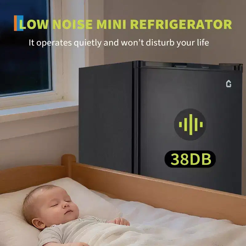 Mini frigorifero da 4,5 piedi cubi con congelatore, frigorifero compatto con porta reversibile, termostato regolabile ed efficiente dal punto di vista energetico, frigorifero piccolo