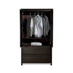 Armario de madera maciza de 2 puertas - 41x72x22