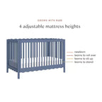 Lettino trasformabile Babyletto Swell 4-in-1 con kit di conversione in letto per bambini