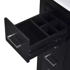 Meuble-lavabo de salle de bains de 30 po à lavabo simple, avec armoire et 3 tiroirs – noir / bleu / vert / indigo / blanc