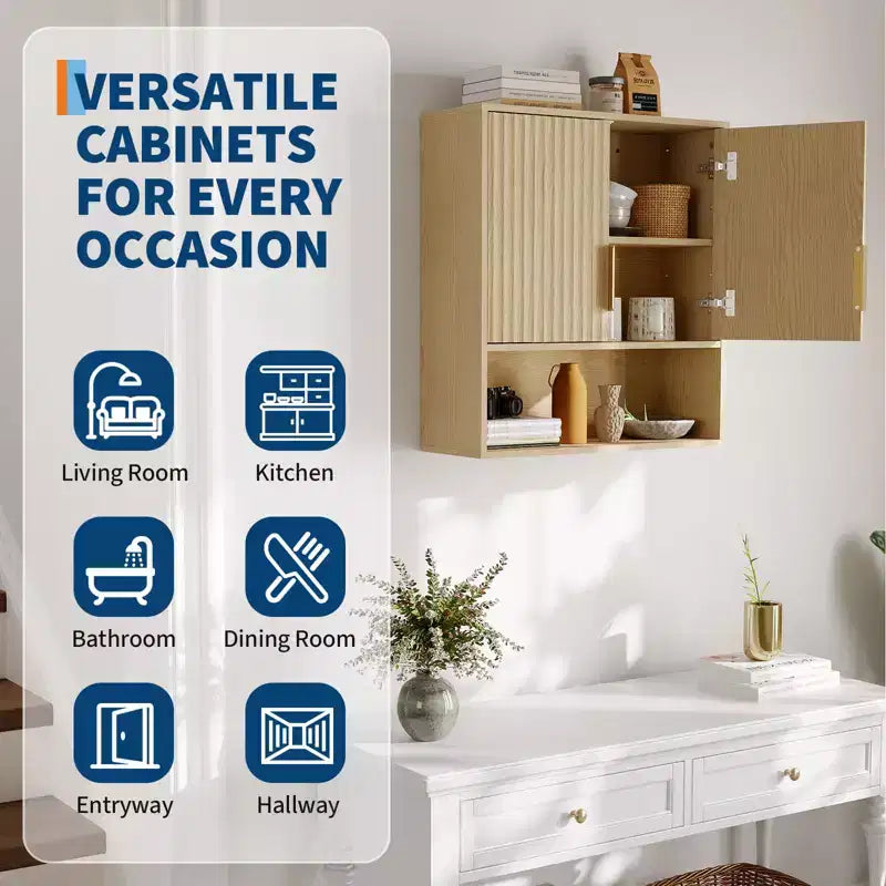 Pensile da bagno - mobiletto per medicinali con ante stile fienile e ripiano regolabile - pensile da 25 x 23,6 x 9 pollici