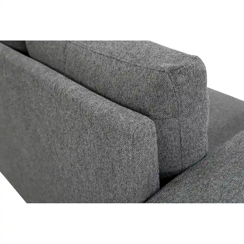 Dvousedačka Miles v moderním stylu poloviny století s pohovkou pro 2 osoby a velkými oboustrannými opěrnými polštáři
