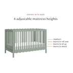 Lettino trasformabile Babyletto Swell 4-in-1 con kit di conversione in letto per bambini