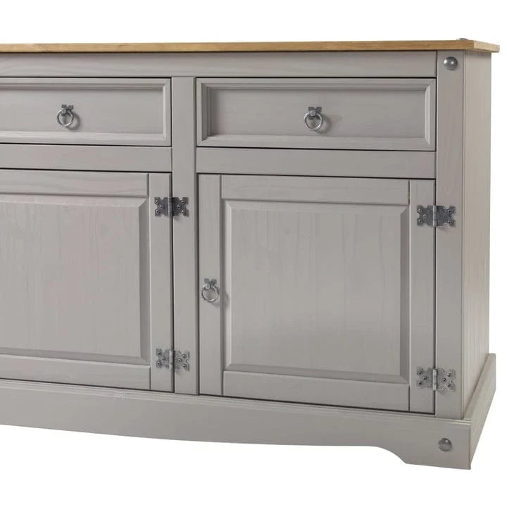 65 Zoll Holz-Buffet-Sideboard im Landhausstil – Corona-Kollektion