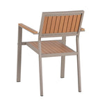 7-teiliges ausziehbares Esszimmer-Set mit ausziehbarem Tisch und 6 Armlehnstühlen