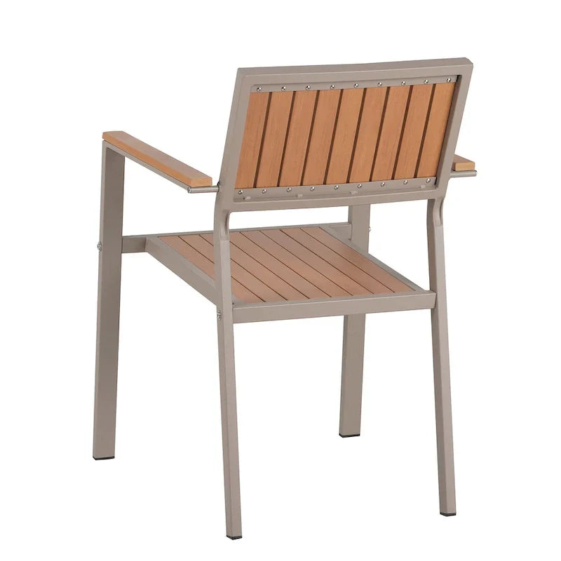 7-teiliges ausziehbares Esszimmer-Set mit ausziehbarem Tisch und 6 Armlehnstühlen