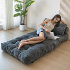 8 Cord-Sofa zum Zusammenklappen, Schlafsofa, Einzel