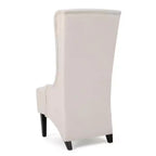 High-Back Wingback Dining Chair – Upholstered Polyester, Holds 250 lbs