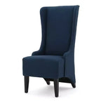 High-Back Wingback Dining Chair – Upholstered Polyester, Holds 250 lbs
