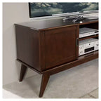 Mobile TV Tierney in legno massello stile Mid-Century per TV fino a 66" – 60" di larghezza