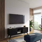 Mobile TV Tierney in legno massello stile Mid-Century per TV fino a 66" – 60" di larghezza