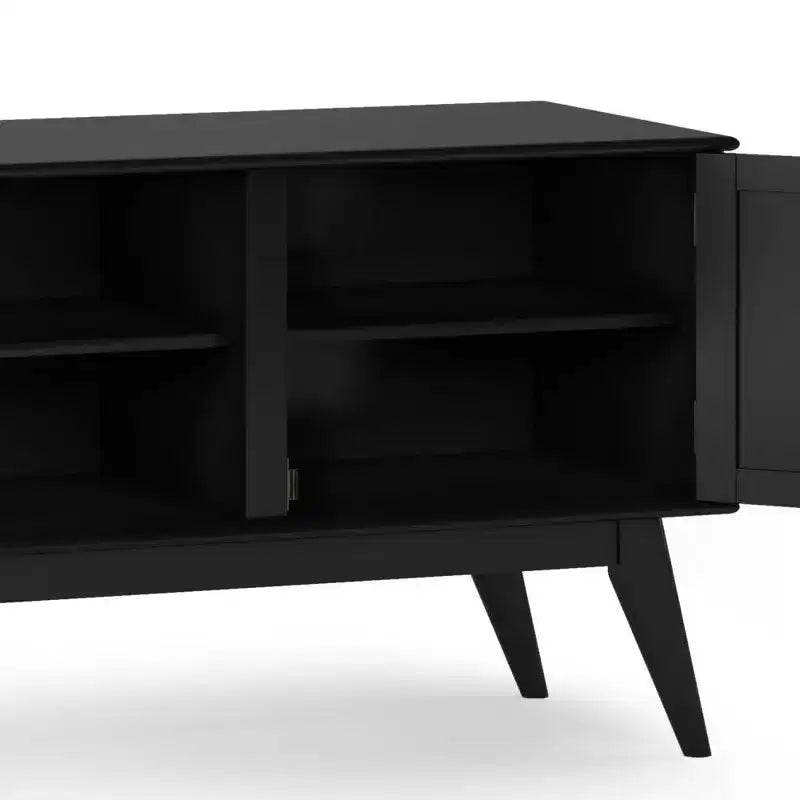Mobile TV Tierney in legno massello stile Mid-Century per TV fino a 66" – 60" di larghezza