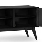 Mobile TV Tierney in legno massello stile Mid-Century per TV fino a 66" – 60" di larghezza