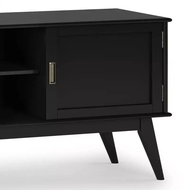 Mobile TV Tierney in legno massello stile Mid-Century per TV fino a 66" – 60" di larghezza