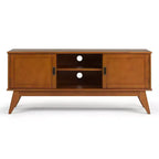 Mobile TV Tierney in legno massello stile Mid-Century per TV fino a 66" – 60" di larghezza