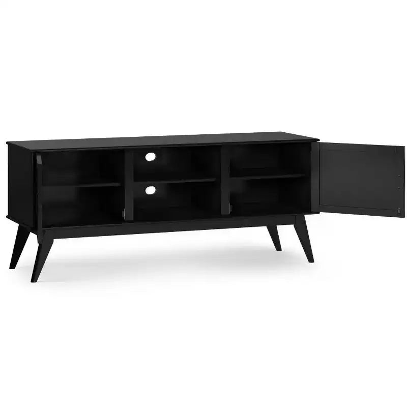 Mobile TV Tierney in legno massello stile Mid-Century per TV fino a 66" – 60" di larghezza