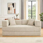 Dyonery 78 opvouwbare slaapbank, corduroy bank, kingsize vloerslaapbank, 4-in-1 doe-het-zelf modulaire combinatiebank, uitklapbaar, comfortabele bank.