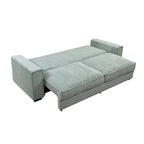 Sofá cama grande Roomfitters con almacenamiento, sofá moderno de 3 plazas, sofá con respaldo tapizado para espacios pequeños
